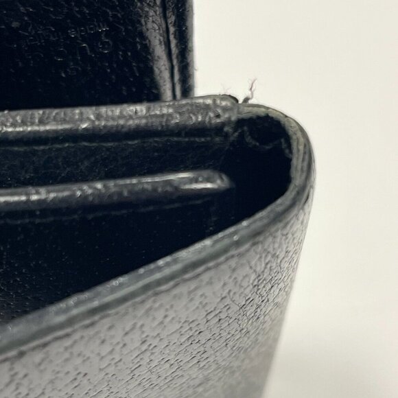 Gucci Eclipse Insignia Black Leather Compact Wallet - Preowmned - Picture 8 of 14